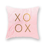 Valentine's Day Pillow Covers 4 Piece Random Styles Together, Peach Peel Printing Car Sofa Pillow Back Cushion/Seat Cushion