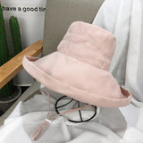 Big Hats Hat Wild Big Brim Sun Hat Female Summer Sun-Proof Bucket Hat