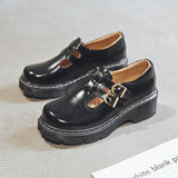 Mary Jane Shoes Vintage Women'S Shoes Jk Leather Shoes