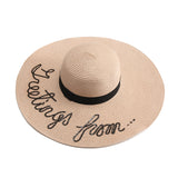 Big Hats Hat Female Summer Sun Shade Beach Summer Seaside