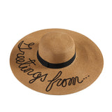 Big Hats Hat Female Summer Sun Shade Beach Summer Seaside
