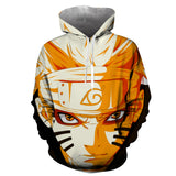 Anime Hoddies Fire Shadow 3D Digital Printing Hooded Cardigan