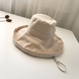 Big Hats Hat Wild Big Brim Sun Hat Female Summer Sun-Proof Bucket Hat
