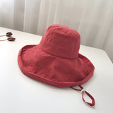 Big Hats Hat Wild Big Brim Sun Hat Female Summer Sun-Proof Bucket Hat