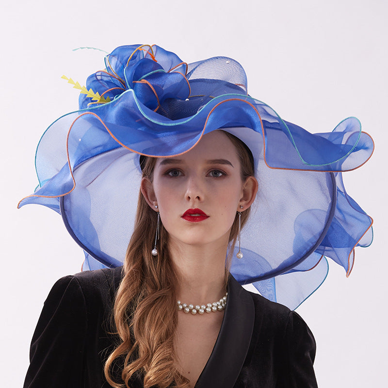 Big Hats Women's Curling Flat Top Fashion Hat