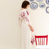 Beth Dutton Bohemian Dress Winter Autumn Midi Dresses Embroidery Hollow Tassel Retro V-neck