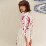 Beth Dutton Bohemian Dress Winter Autumn Midi Dresses Embroidery Hollow Tassel Retro V-neck