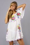 Beth Dutton Bohemian Summer Spring Midi Dress Sexy Flowers Embroidery