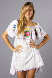 Beth Dutton Bohemian Summer Spring Midi Dress Sexy Flowers Embroidery