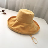 Big Hats Hat Wild Big Brim Sun Hat Female Summer Sun-Proof Bucket Hat