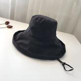 Big Hats Hat Wild Big Brim Sun Hat Female Summer Sun-Proof Bucket Hat