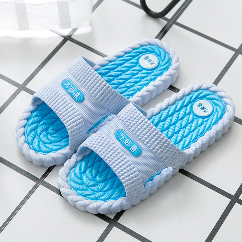Under Desk Foot Rest Massager Acupressure Massage Mat Slippers Sandals Shoes PVC Bathroom Slippers Women Summer Slippers Plastics Shoe
