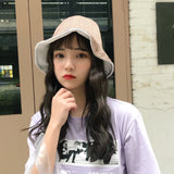 Vintage Check Bucket Hat Double-Sided Lattice Bucket Hat