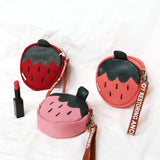 Strawberry Bags Cosmetic Bag Portable Casual Fashion Lipstick Pack