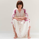 Beth Dutton Bohemian Dress Winter Autumn Midi Dresses Embroidery Hollow Tassel Retro V-neck