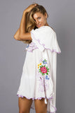 Beth Dutton Bohemian Summer Spring Midi Dress Sexy Flowers Embroidery