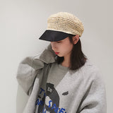 Straw Hat Straw Hat Women's Spring, Summer and Autumn Retro Travel Vacation