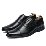 Men's Dress Shoes Classic Leather Oxfords Casual Cushioned Loafer Men's Formal Wear plus Size Summer