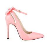 Nude Heels for Wedding Bowknot Super High Heel Sandals