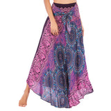 Gypsy Girl Outfits Skirt Beach Vacation Dress Two-Way Large Swing Skirt
