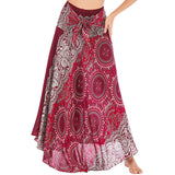 Gypsy Girl Outfits Skirt Beach Vacation Dress Two-Way Large Swing Skirt