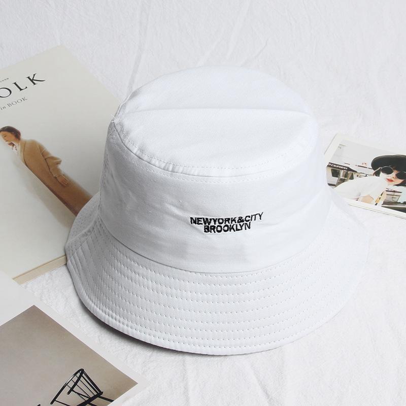 Yankee Bucket Hat Fisherman Black and White Sun Hat Spring and Summer Fashion Bucket Hat