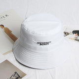 Yankee Bucket Hat Fisherman Black and White Sun Hat Spring and Summer Fashion Bucket Hat