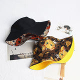 Bucket Hat Fishing Cap Cotton Print Fisherman Hat Hat Female Spring/Summer Bucket Hat Male