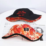 Bucket Hat Fishing Cap Cotton Print Fisherman Hat Spring and Summer Men's Hat