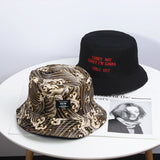 Bucket Hat Fishing Cap Cotton Print Fisherman Hat Spring and Summer Men's Hat