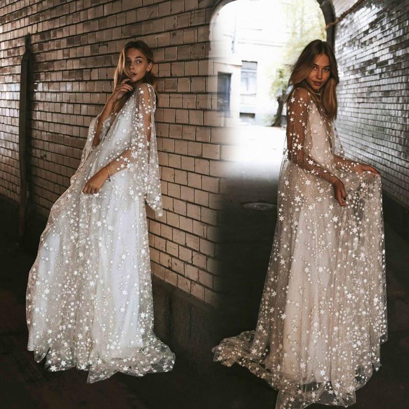 Women Lace Wedding Dress Summer Outer Dress Backless Dress Long Dress