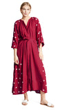 Beth Dutton Bohemian Dress Winter Autumn Midi Dresses Red Sundress Dress