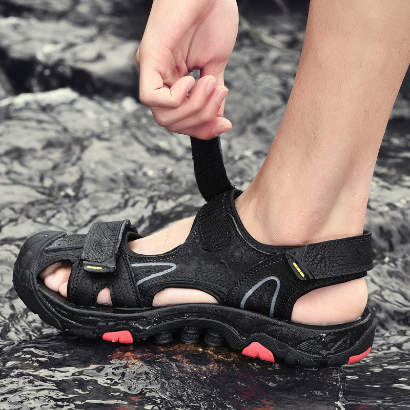 Men Sandals Indoor And Outdoor Beach Sandals Sport Flip Flops Comfort Casual Sandal Summer Leisure Beach Shoes Men's Shoes