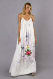Beth Dutton Bohemian Dress Summer Spring Maxi Dresses Embroidered Strap Sexy Dress