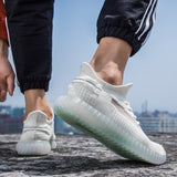 designer Sneaker Shoes Transparent Bottom Casual Running Shoes Breathable Comfortable Mesh Sports Men's Shoes