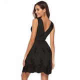 Gypsy Style Dresses Sexy V-neck Sleeveless Swing Sequined Gown
