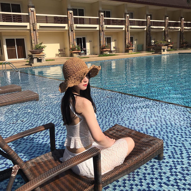 Straw Hat Straw Hat Summer Travel Holiday Fashion Bucket Hat