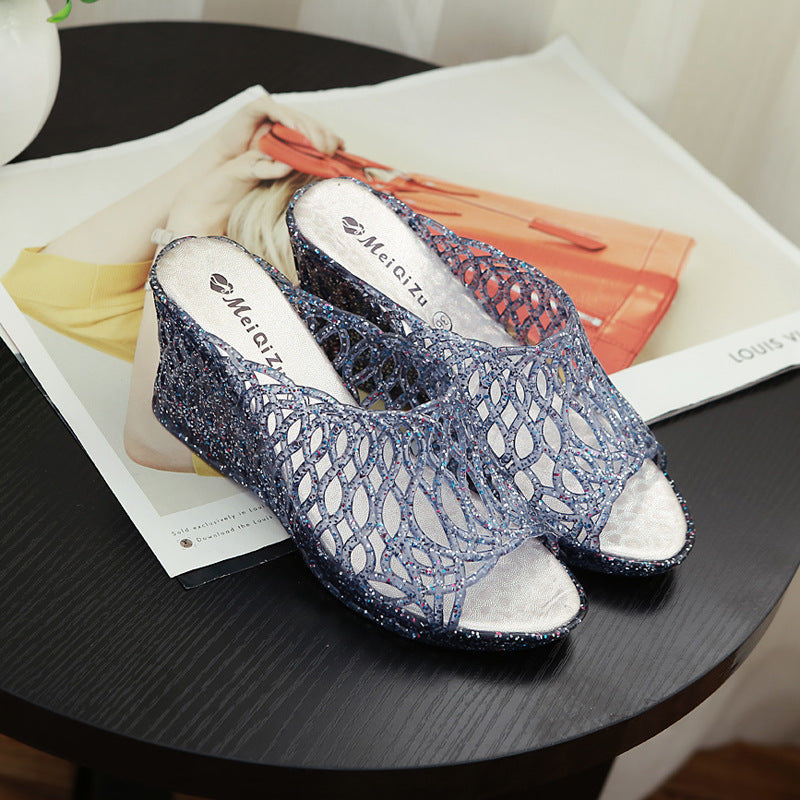 Women Platform Sandals Slippers High Heels