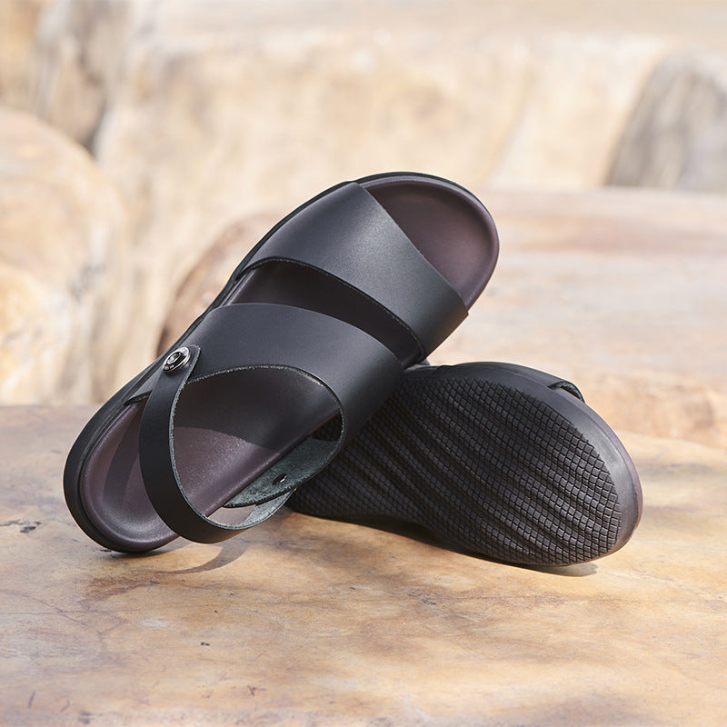 Men Sandals Indoor and Outdoor Beach Sandals Sport Flip Flops Comfort Casual Sandal Summer Fashion plus Size Retro Sports