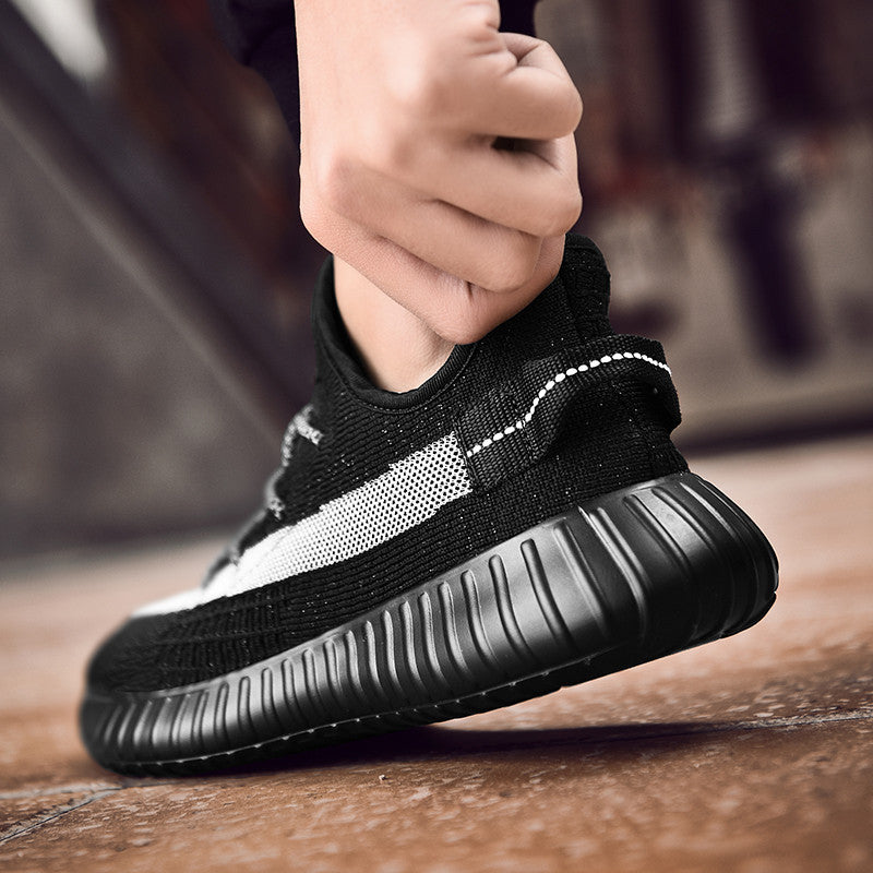 Men Sneakers Men Walking Shoes for Jogging Breathable Lightweight Shoes Sneakers Casual Shoes Flying Woven Men's Breathable Shoes plus Size