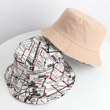 Bucket Hat Fishing Cap Cotton Print Fisherman Hat Bucket Hat Summer Hat Female Outdoor Sun Hat Tide