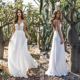 Women Lace Wedding Dress Sexy Lace Deep V Dress
