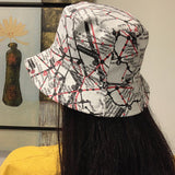 Bucket Hat Fishing Cap Cotton Print Fisherman Hat Bucket Hat Summer Hat Female Outdoor Sun Hat Tide