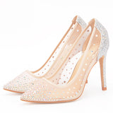 Nude Heels for Wedding High Heel Pointed-Toe Women's Shoes