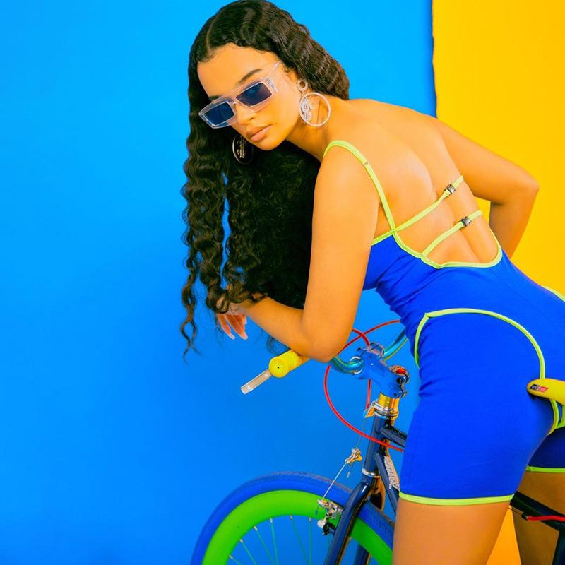 Jumpsuits Spring New Women's Sexy Backless Yoga Fitness One-Piece Shorts