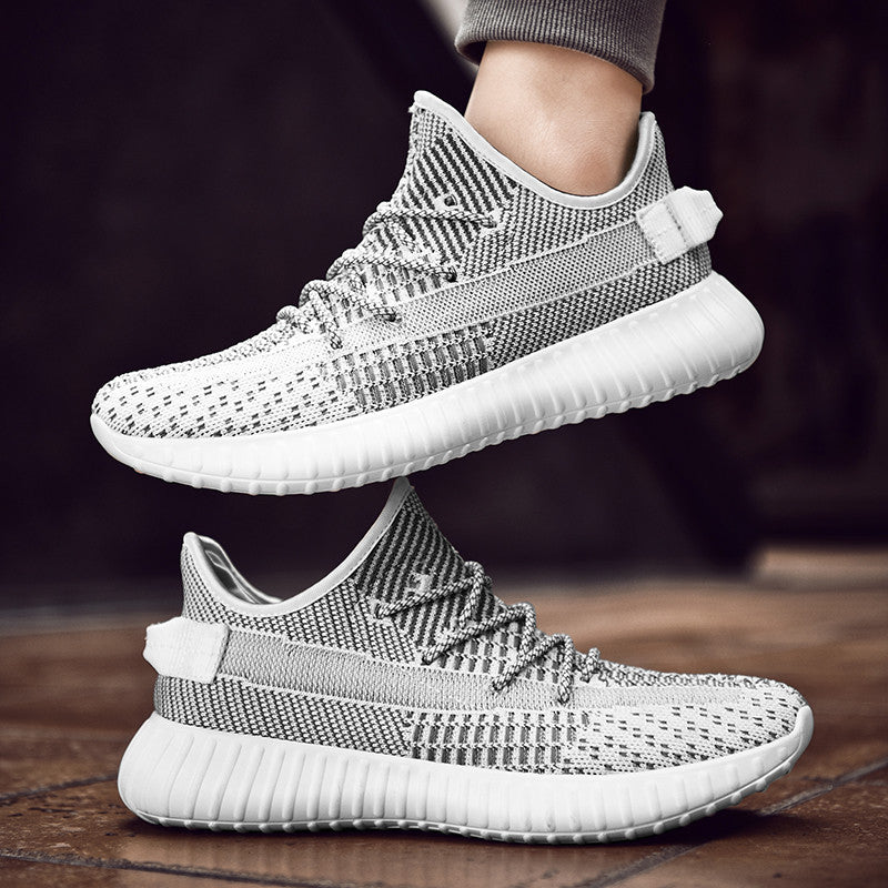 Men Sneakers Men Walking Shoes for Jogging Breathable Lightweight Shoes Sneakers Casual Shoes Flying Woven Men's Breathable Shoes plus Size