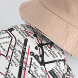 Bucket Hat Fishing Cap Cotton Print Fisherman Hat Bucket Hat Summer Hat Female Outdoor Sun Hat Tide