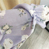 MIDI Mauve Wrap Dress Retro Rose Romantic Vacation Purple Summer Dress