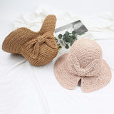 Summer Hats Straw Hat Female Spring and Summer Solid Color Vacation Beach Sun Hat