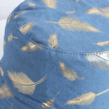 Bucket Hat Fishing Cap Cotton Print Fisherman Hat Fashion Printing Summer Cotton Casual